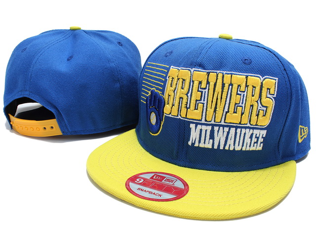 MLB Milwaukee Brewers Snapback Hat NU03